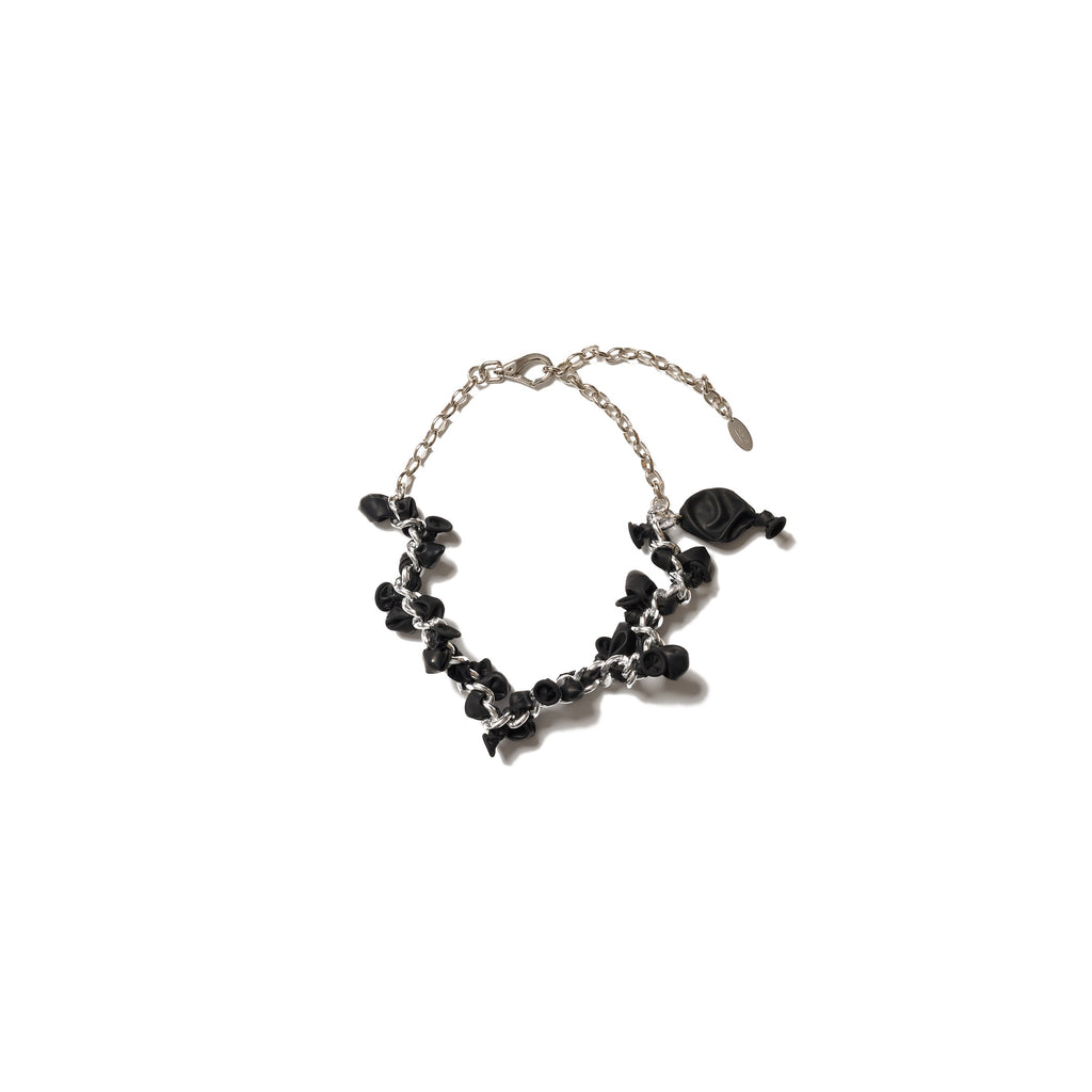 BALLOON CHAIN NECKLACE : SILVER - SILVER