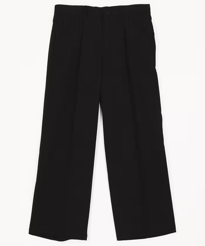 Wide Straight Silhouette One-Tuck Slack Pants
