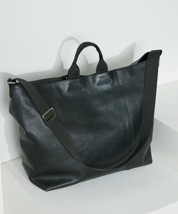 2WAY Leather Messenger Bag / 2WAYレザーメッセンジャーバッグ / Cowhide / Water-repellent leather