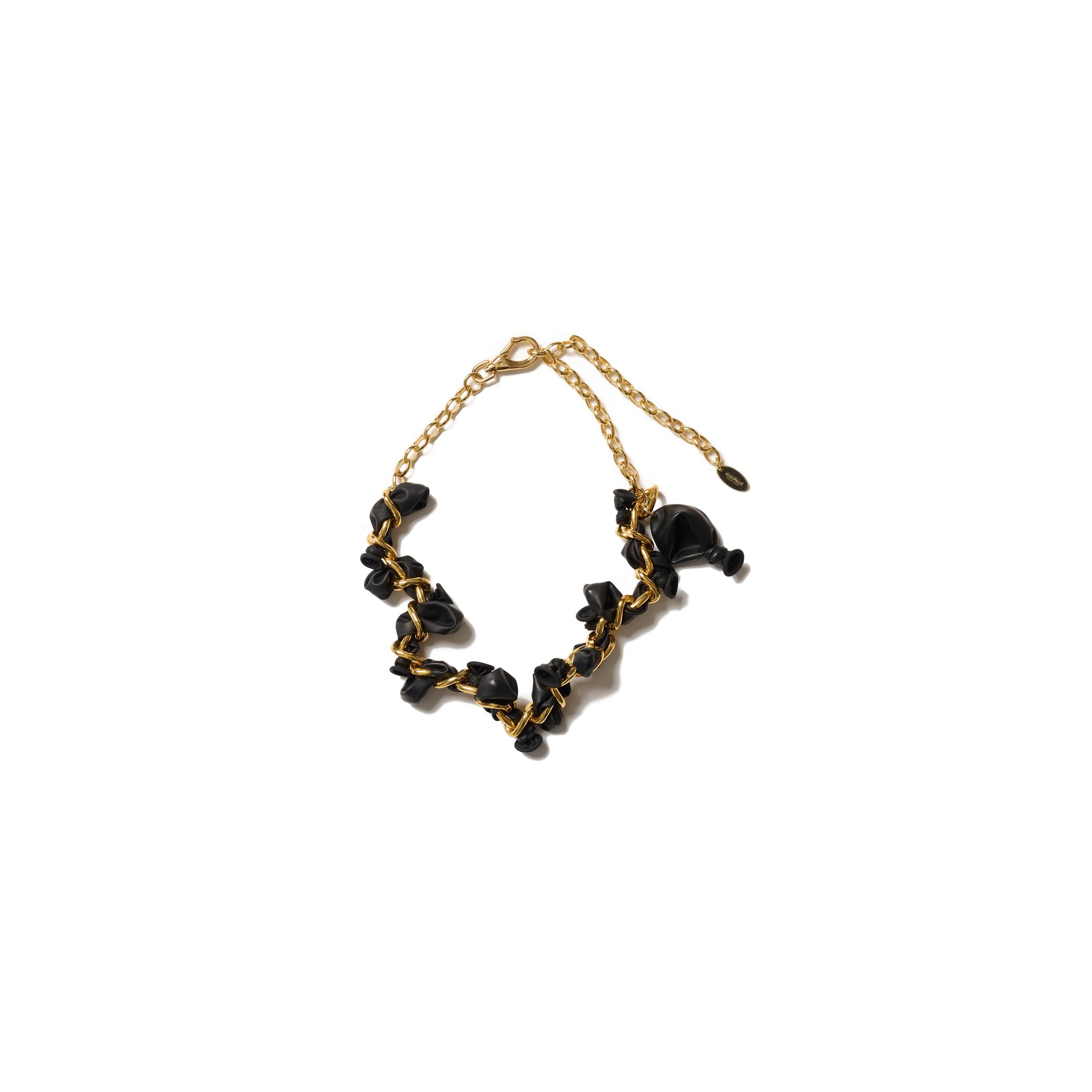 BALLOON CHAIN NECKLACE : GOLD - GOLD