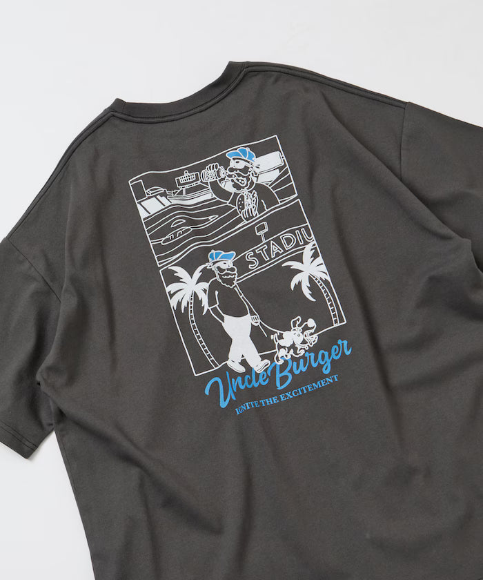 Limited Edition Uncle Holiday Big Silhouette Back Print Crew Neck T-Shirt