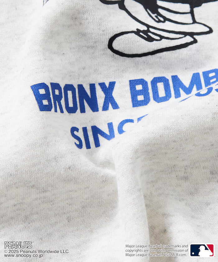 MLB×PEANUTS Exclusive Big Silhouette Back Print Crew Neck Sweat/YANKEES [Limited Edition]