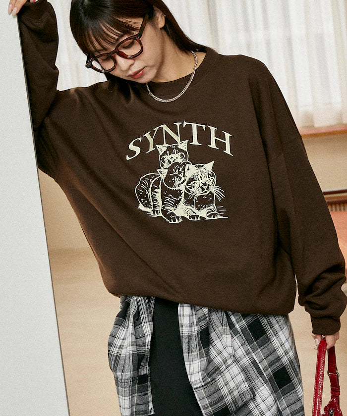 SYNTH Cat Fleece Lined Sweatshirt Limited Edition