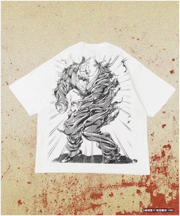 [Sales start on June 12 at 12:00] Baki 'Mr. Unchained/Biscuit Olly' Print Crew Neck T-Shirt