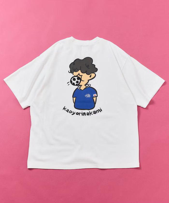 [Starting sale on May 22 at 12:00] kaoyorinakami × FREAK'S STORE/ Kaoyorinakami limited edition soccer ball boy Tee