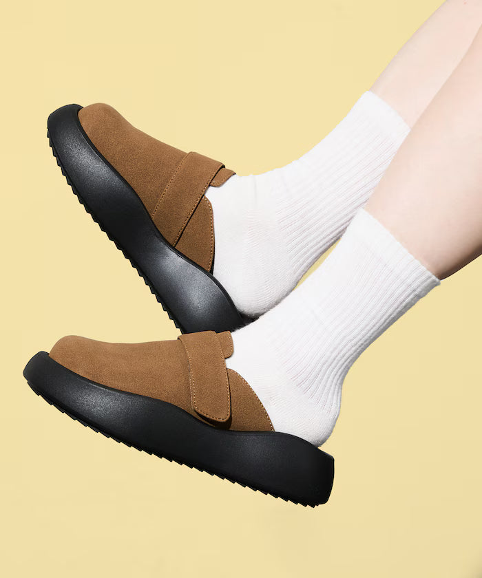 Limited Release Volume Sole Mule Sandals Platform Sole - Camel