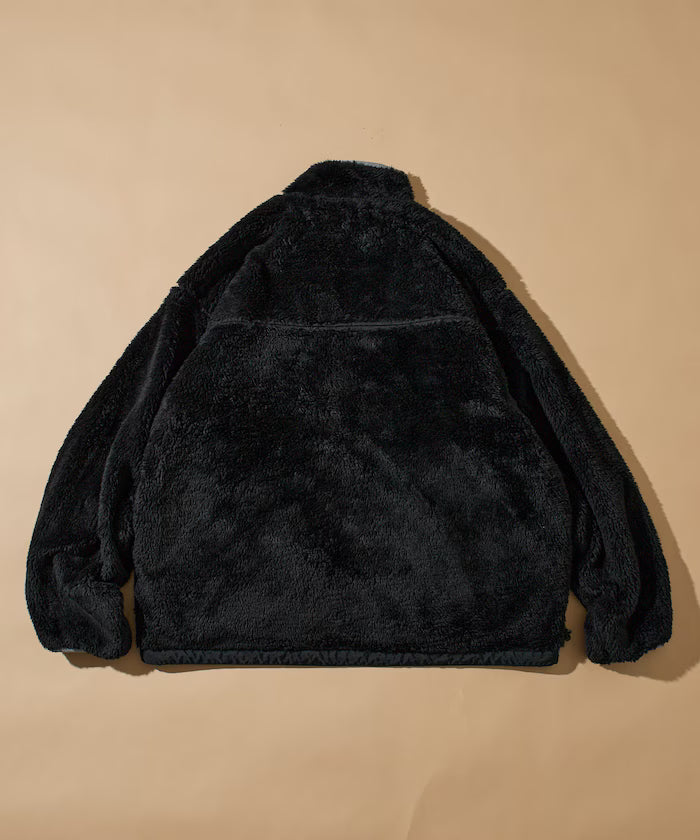 Relaxed Fit One Point Logo Reversible Nylon Fleece Jacket