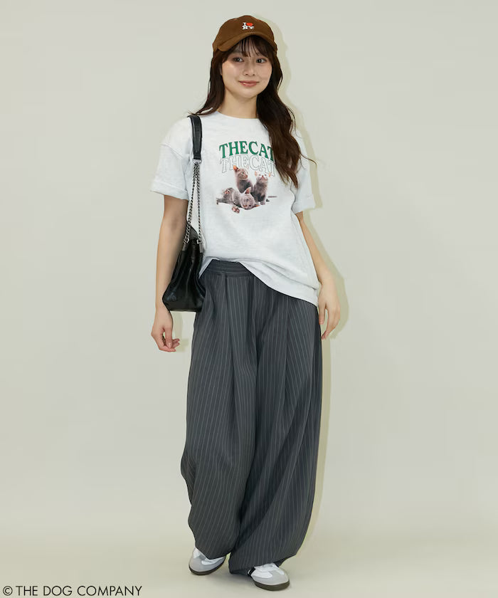 THE DOG / THE CAT Collegiate Style T-Shirt Limited Edition