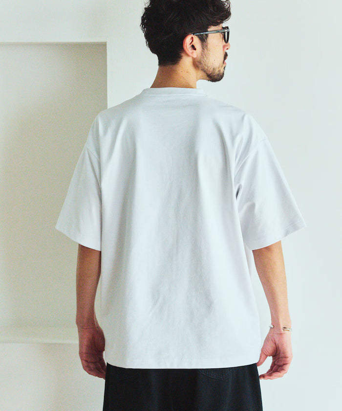 AIRDRY HIGH TECHYARN 7.7oz Big Silhouette Crew Neck Pocket T-Shirt Quick-dry Heat Shield