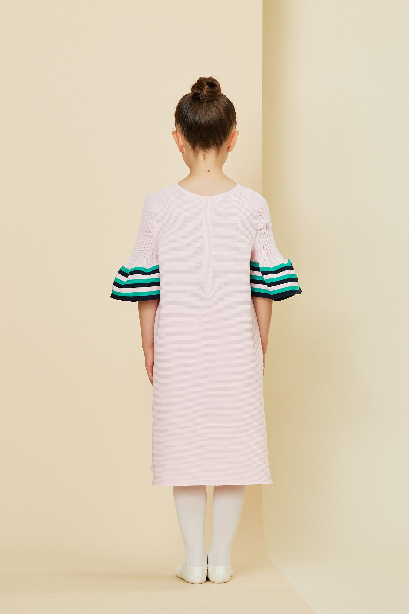 POTTERY KID SHORT BELL SLEEVE FLARE DRESS