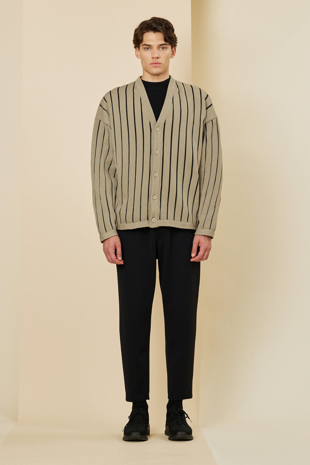 LOUVER METAL CARDIGAN