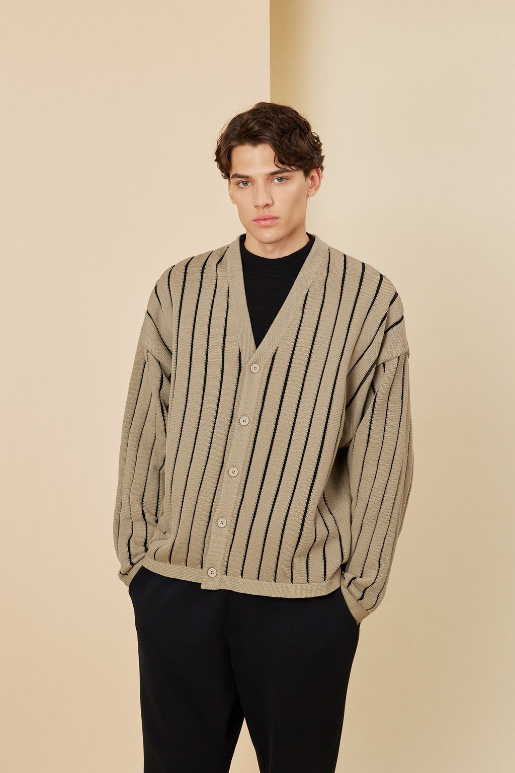 LOUVER METAL CARDIGAN