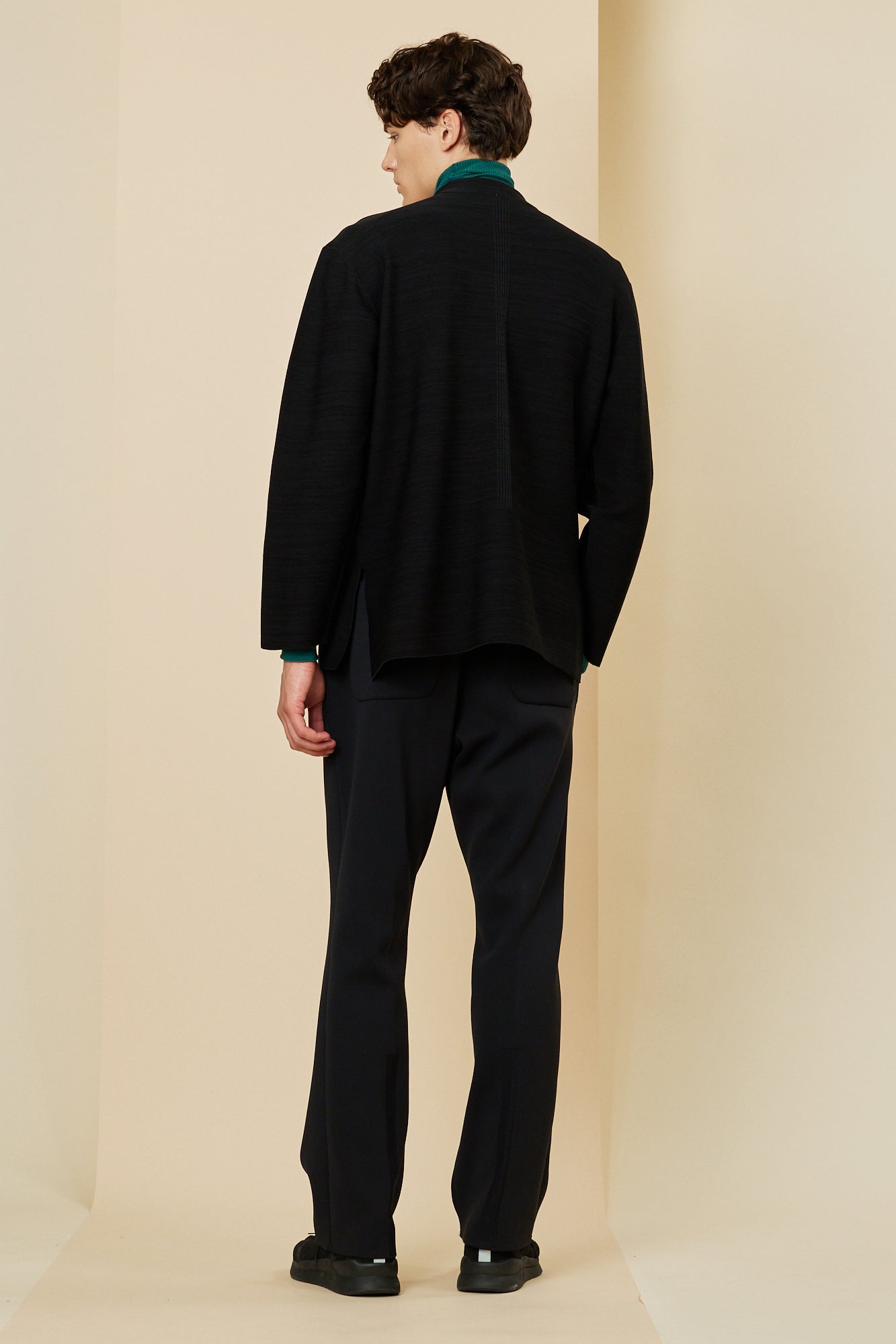 GARTER MOCKNECK LONG SLEEVE TEE SHIRT