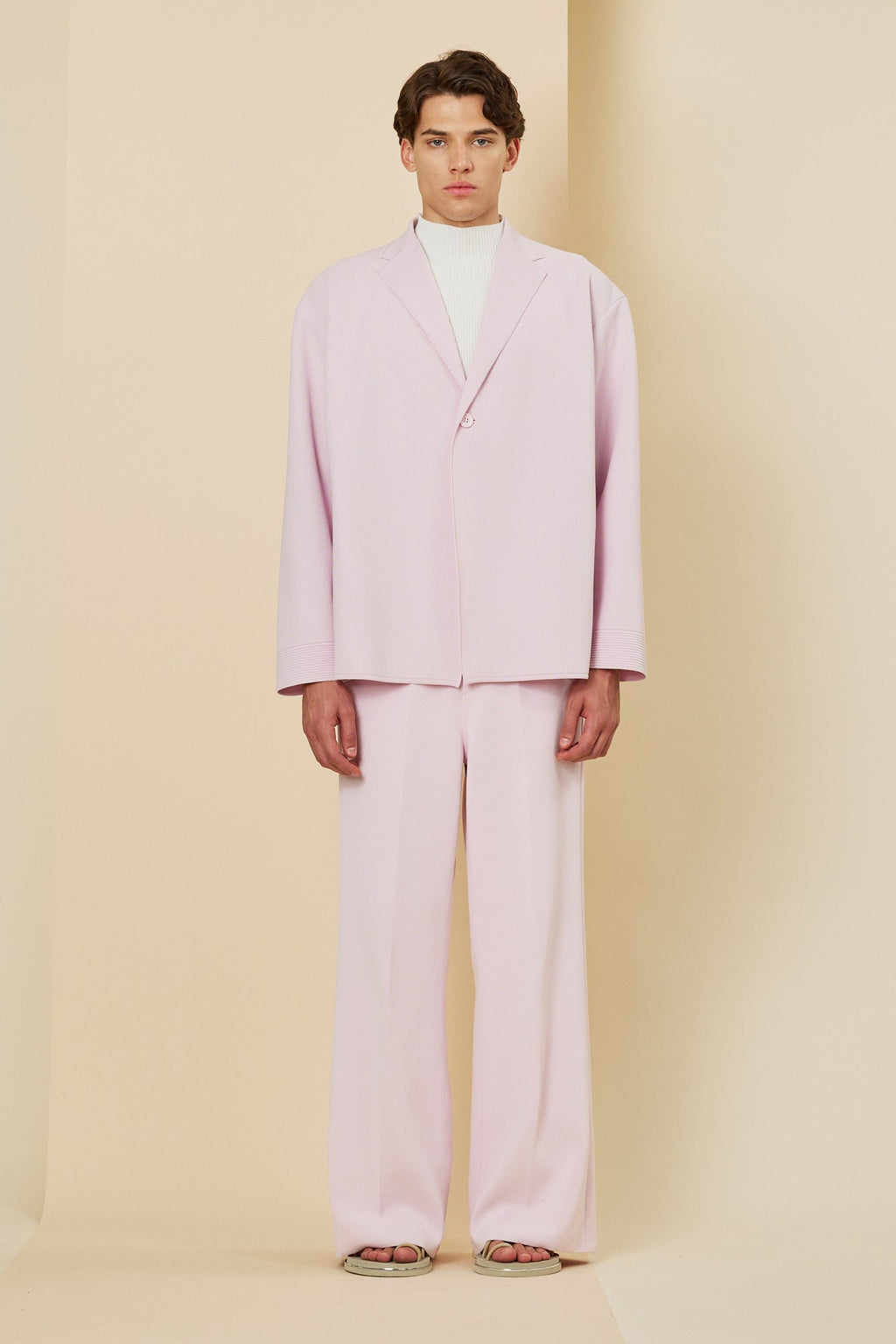 MILAN RIB WIDE STRAIGHT PANTS