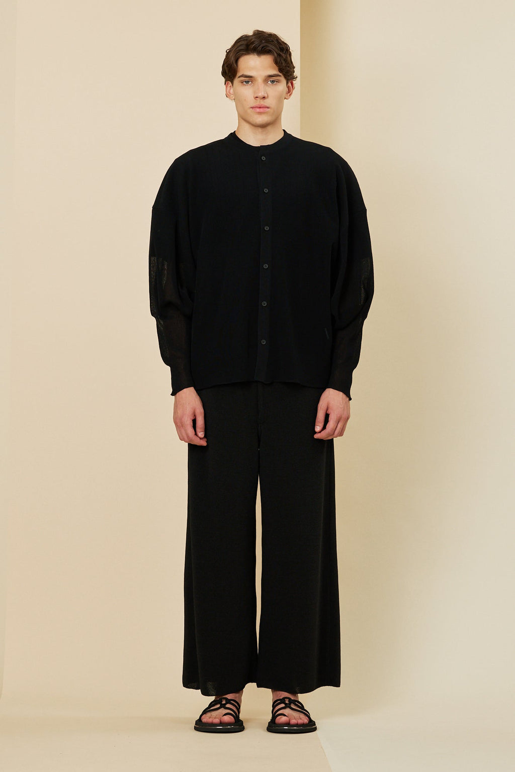 CASCADES STAND COLLAR LONG SLEEVE SHIRT