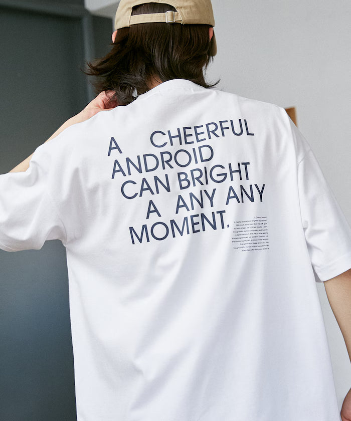 LOVE POP STUDIO CHEERFUL Typography T-Shirt Limited Edition