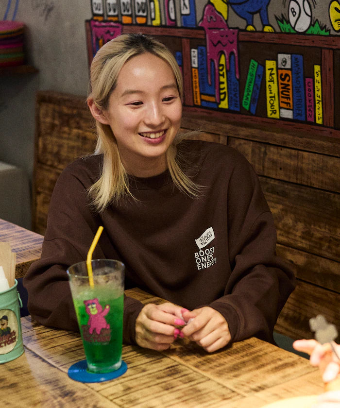 Burger Factory x FREAK'S STORE / Burger Factory Limited Edition Big Silhouette Back Print Crew Neck Sweatshirt [Limited Release]
