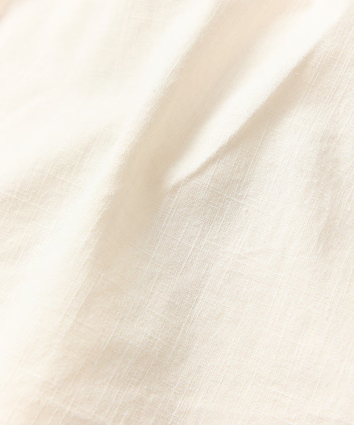 LINEN COTTON V NECK SHIRT