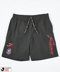 [May 15, 12:00 Start of Sales] J.LEAGUE × FREAK'S STORE Special Order SUPPORTERS NYLON SHORTS [Fagiano Okayama] - Charcoal Gray