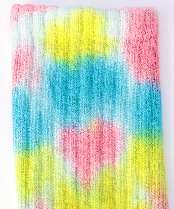 Tie-dye crew socks (for sizes 25.0-27.0cm)