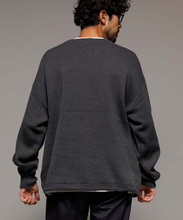 Milan Rib Spindle Crew Knit / Easy Care