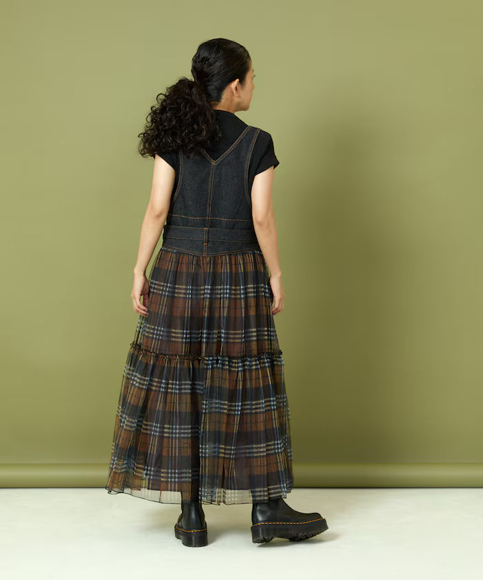 Tulle Docking Salopette Dress