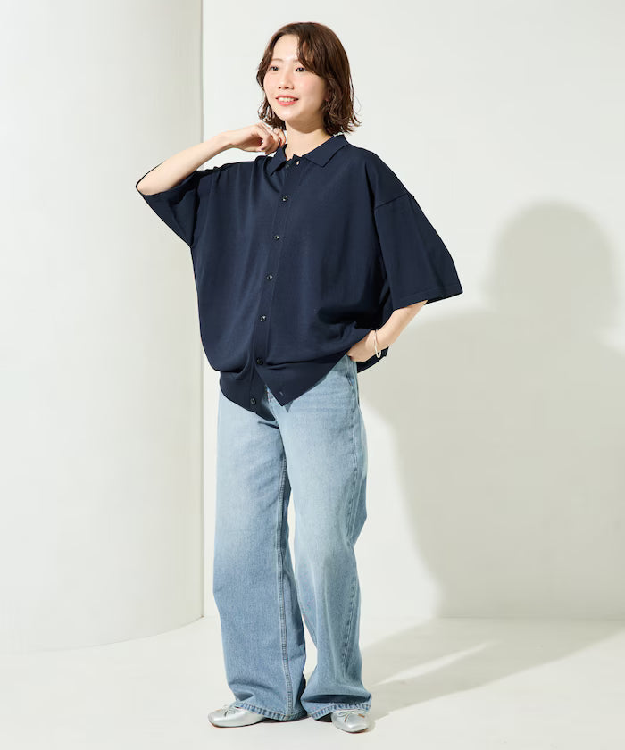Relax Fit Relax Fit Cool Touch Polo Color Short Sleeve Knit Shirt [Limited Edition]