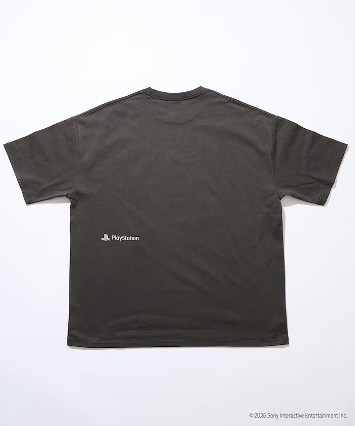 Big Silhouette Logo Back Print Crew Neck T-Shirt / PlayStation LOGO 【Limited Edition】