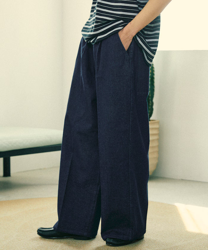 Wide Silhouette Straight Denim