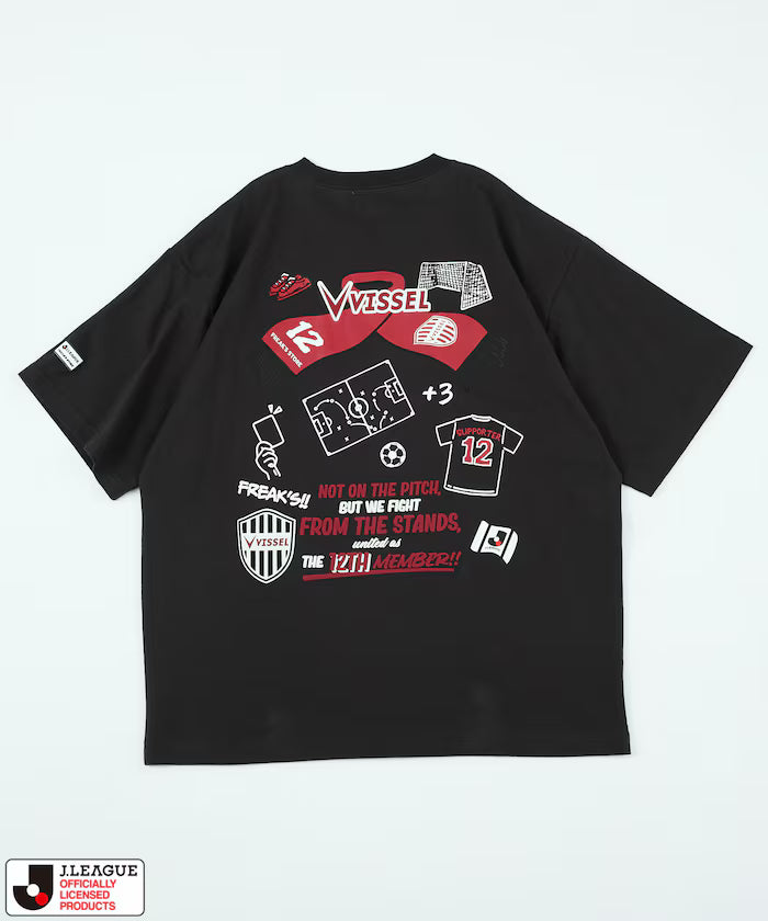 [Sales start on May 15 at 12:00] J.LEAGUE × FREAK'S STORE Special Order SUPPORTERS SHORT SLEEVE TEE [Vissel Kobe]