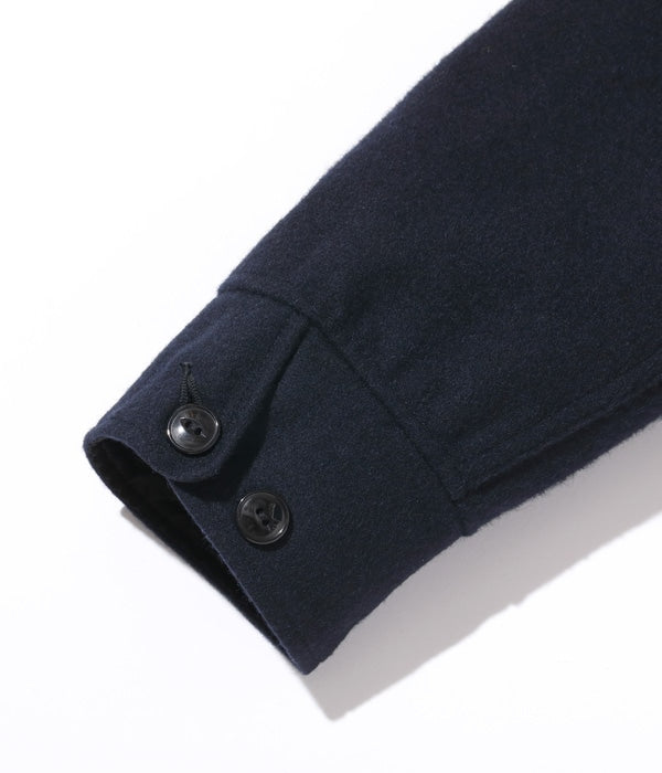 ALASKA SLEEPING BAG NAVY WOOL MELTON "STAG JACKET"