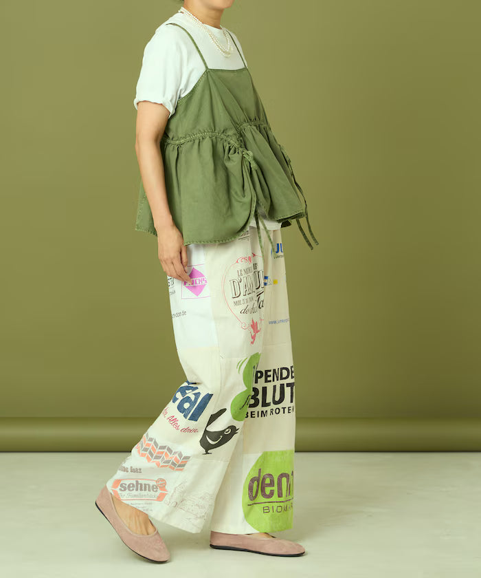 vintage European eco bag remake pants