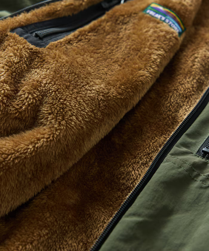 Relaxed Fit Nylon Fleece Reversible Blouson [Limited Release]