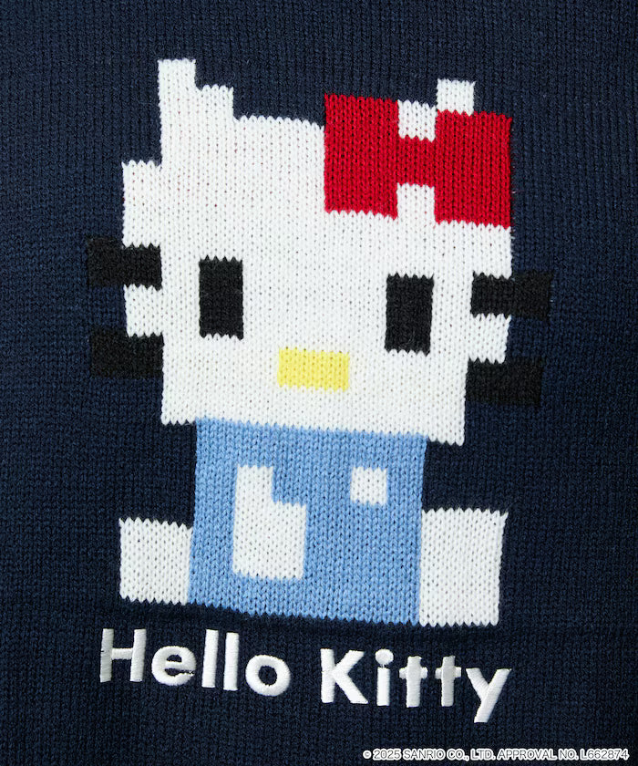 "SANRIO/Sanrio" Pixel Art Jacquard Knit Limited Edition
