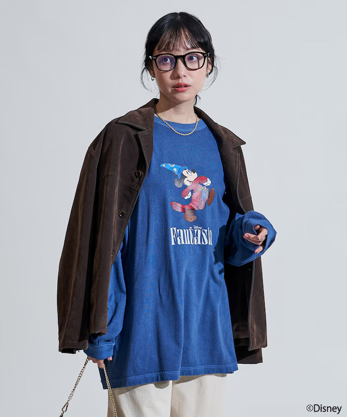 [DISNEY FANTASIA] Big Front Print Long T