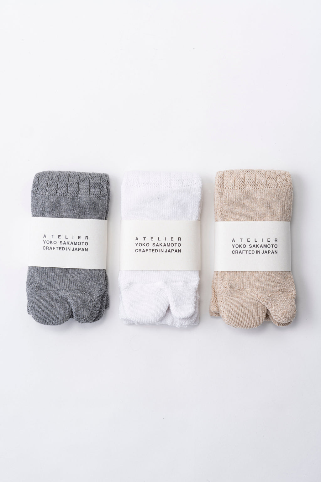 COTTON TABI PILE SOCKS - BLACK