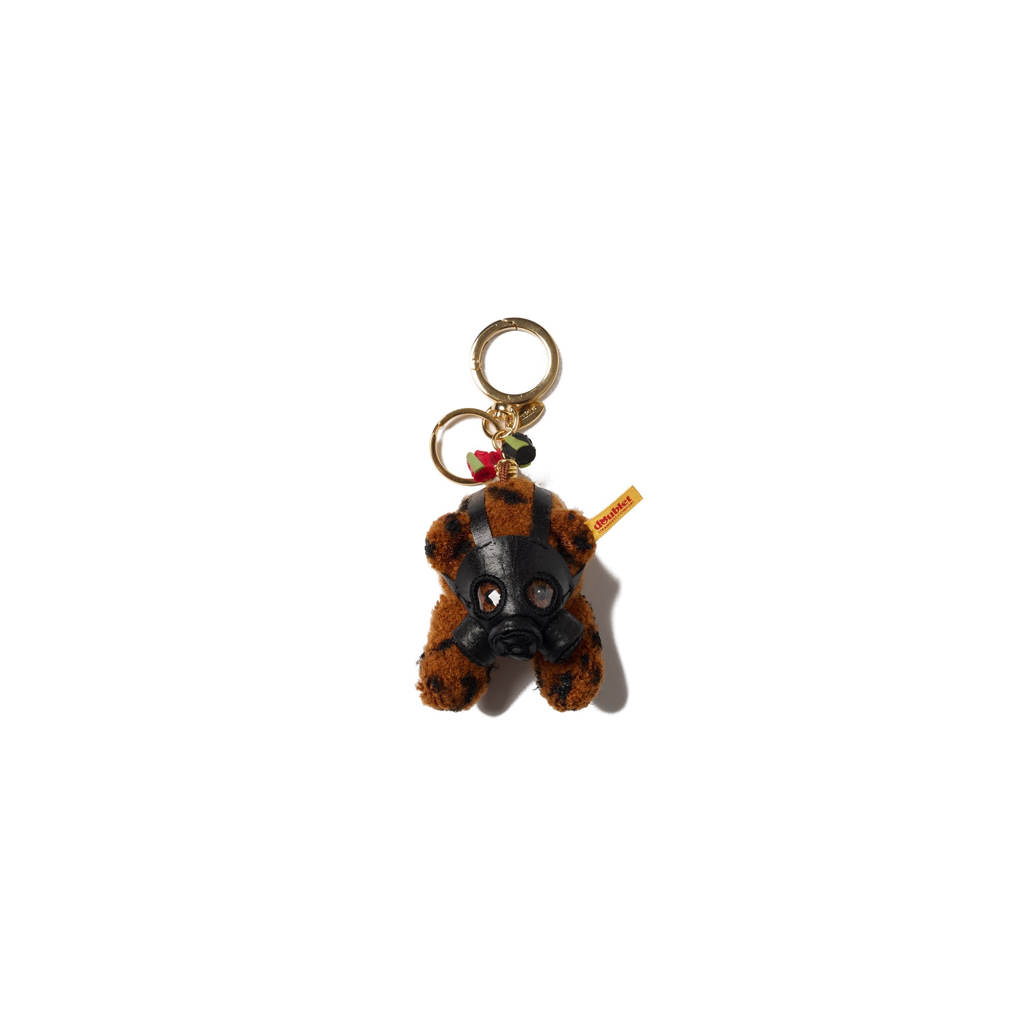 GAS MASK BEAR KEY RING : GOLD - GOLD
