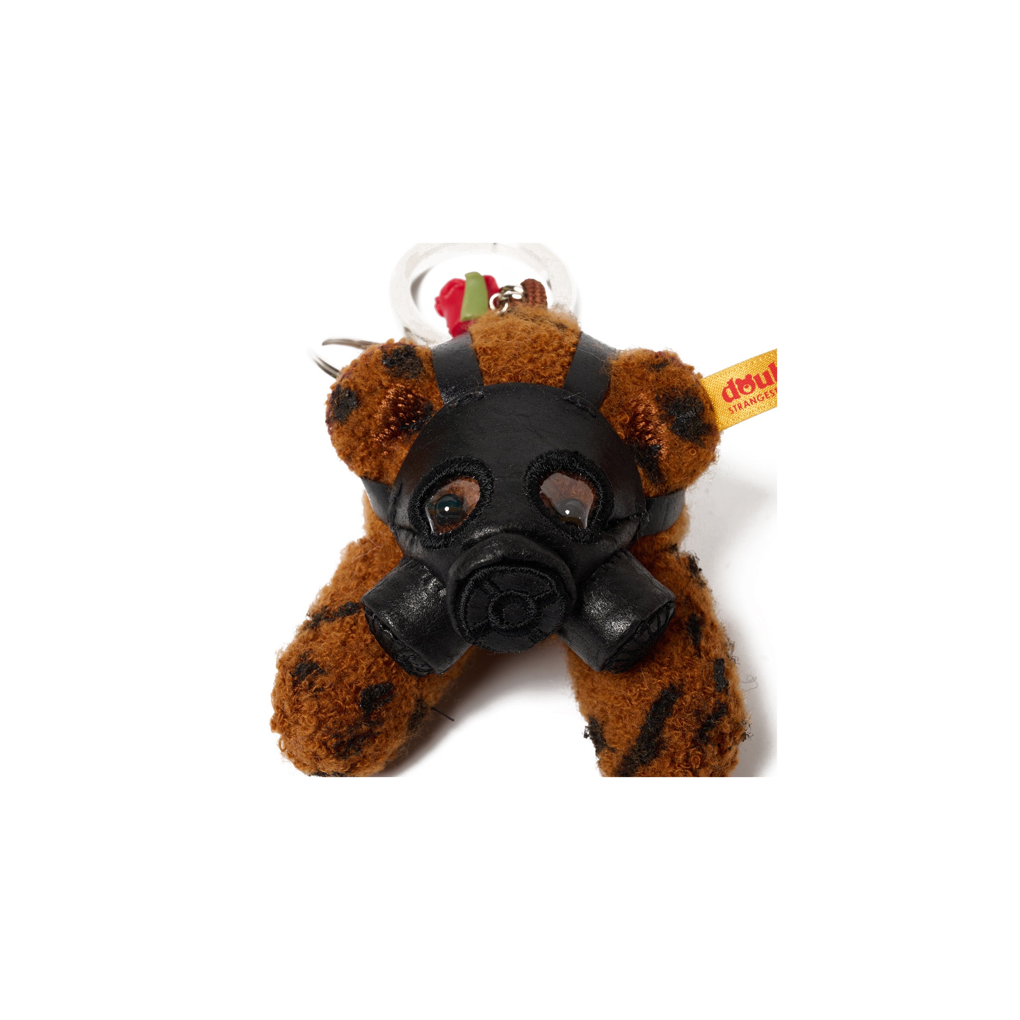 GAS MASK BEAR KEY RING : SILVER