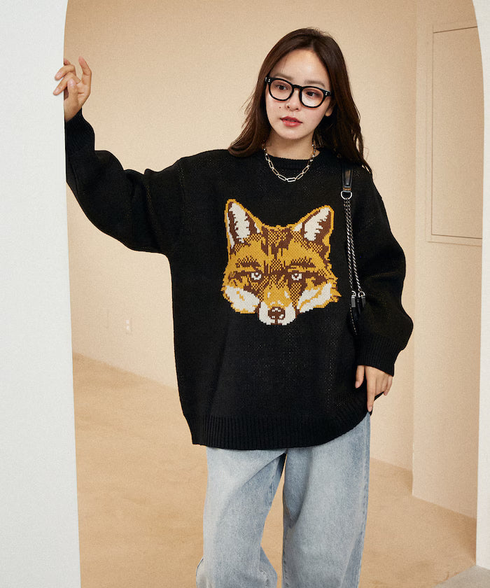 Animal Jacquard Big Knit Limited Edition
