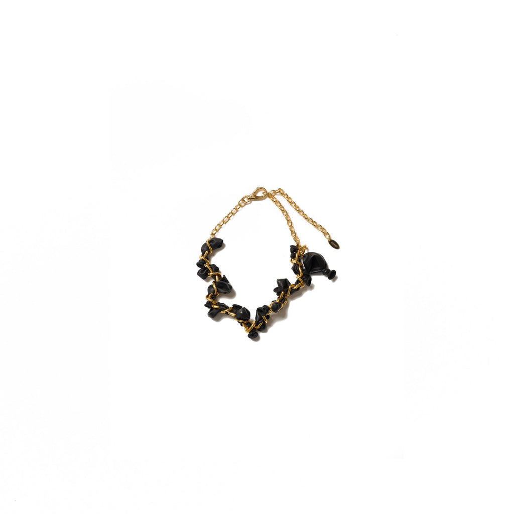 BALLOON CHAIN BRACELET : GOLD - GOLD