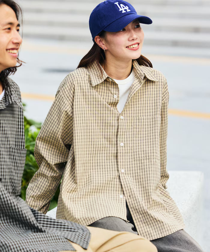 Relax Fit Classic Pattern Regular Collar Shirt / Check Pattern / Stripe Pattern 【Limited Edition】
