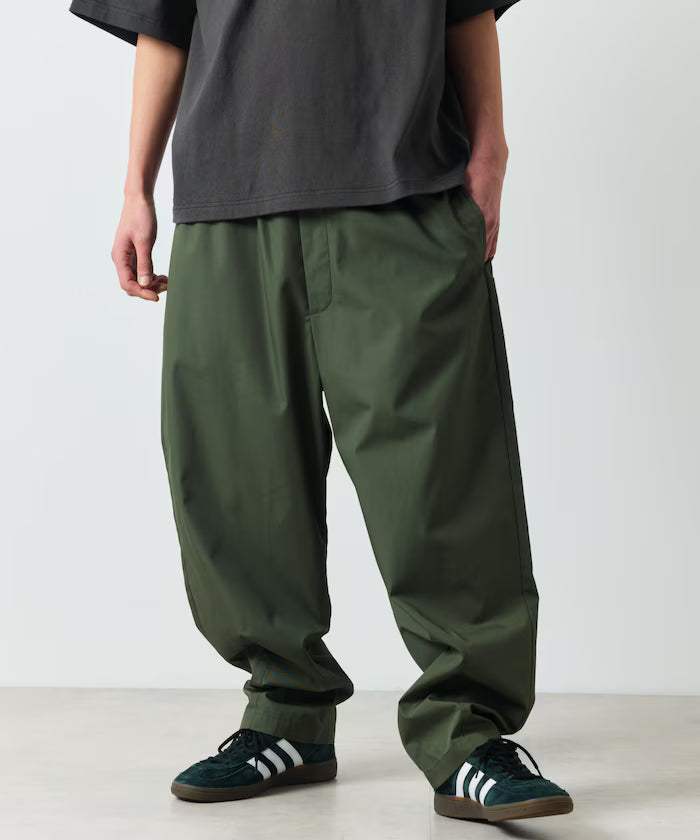 Wide Silhouette Ankle Tuck Chef Pants / Easy Pants [Limited Edition] - Olive
