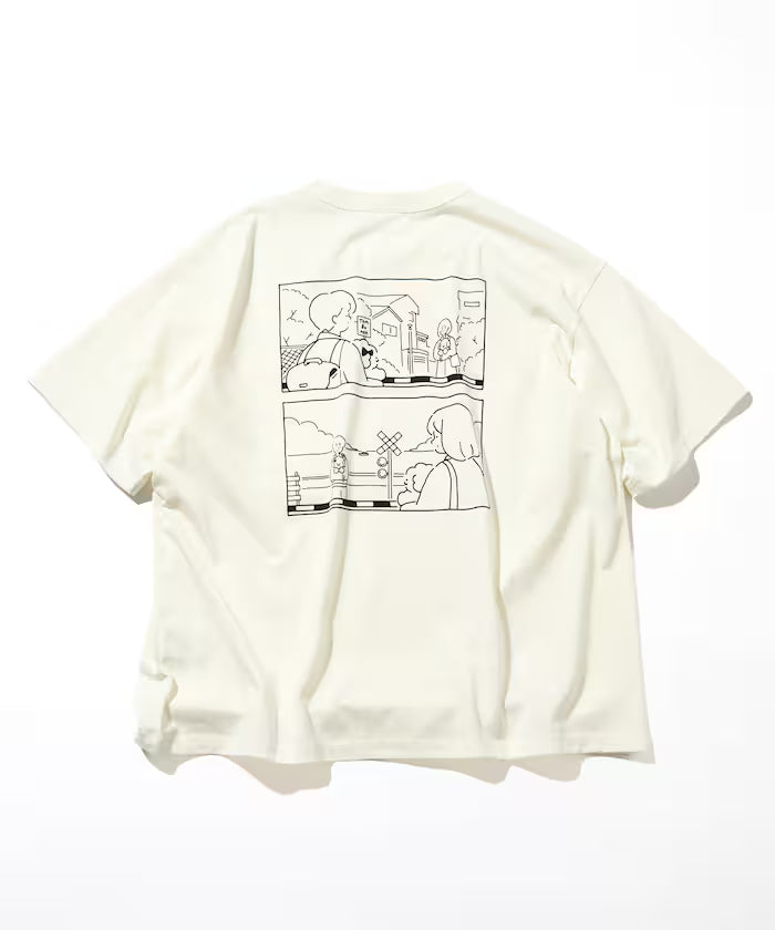 tombonia/Tombonia Back Print Crew Neck T-Shirt/Boy Meets Girl