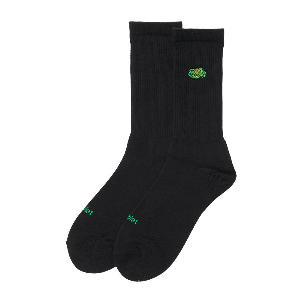 ” HERBAL IN THE YARN” SOCKS - BLACK
