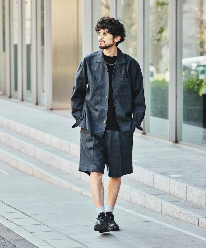 LINEN COTTON EASY SHORT PANTS