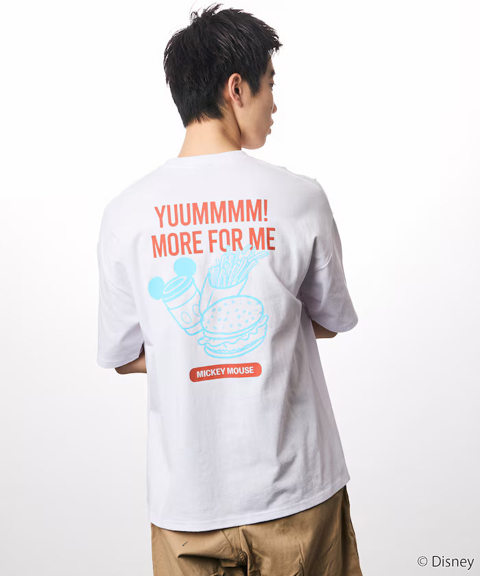 DISNEY/Mickey Mouse/Exclusive Crew Neck Printed Sweatshirt/FOOD 【Limited Release】