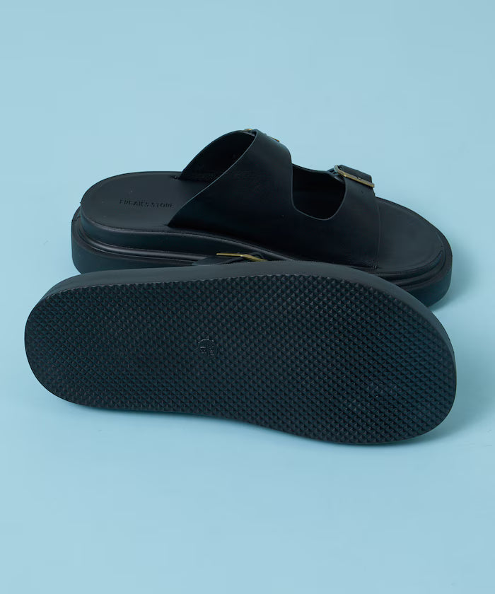 Lazerette SW Double Strap Slide Sandal / Platform Sole [23~28cm] 【Limited Edition】