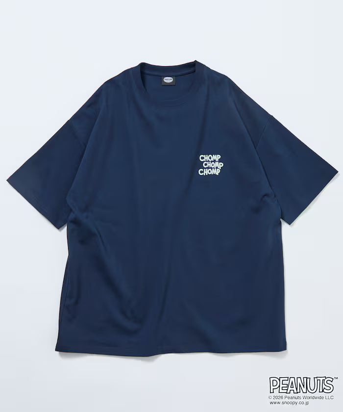 PEANUTS/Peanuts Limited Edition Big Silhouette Back Print Crew Neck T-Shirt/CHOMP 【Limited Edition】