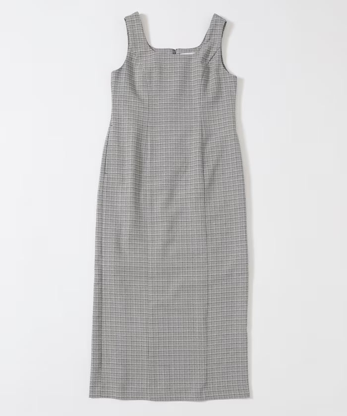 [March 11th 12:00 release] Camila Check I-Line Dress / Compatible with Setups