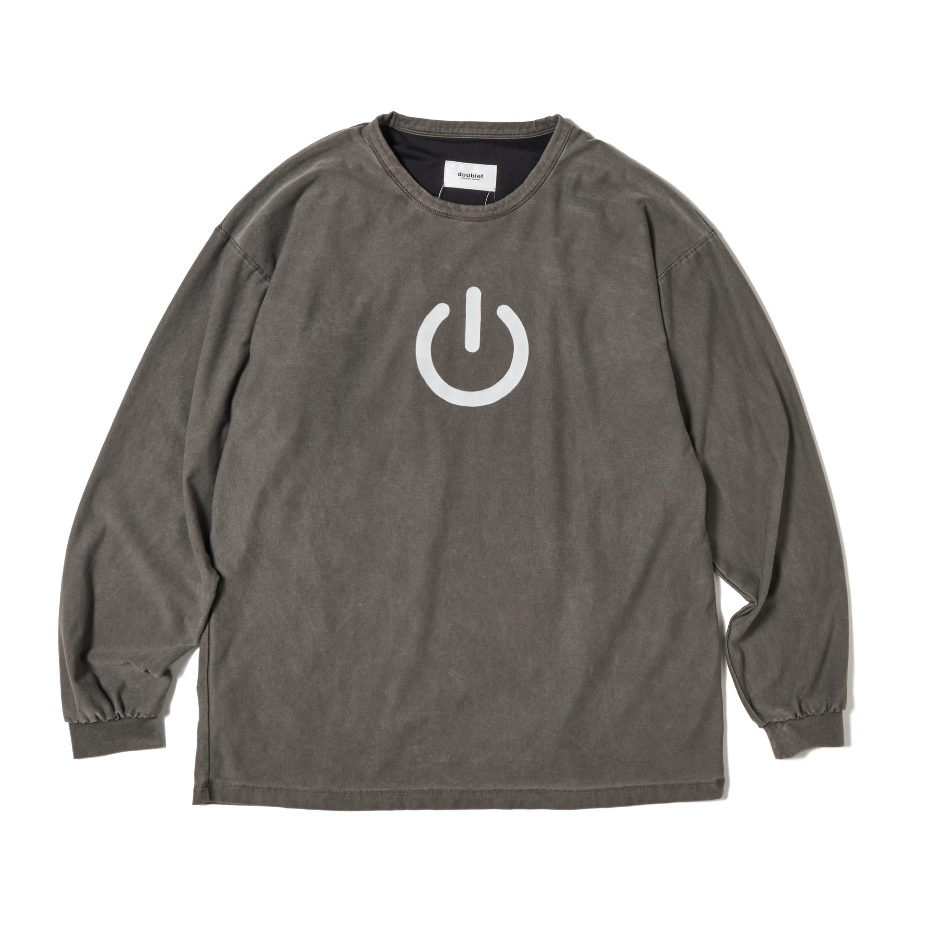 ON&OFF REVERSIBLE L/S T-SHIRT - GREY